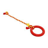 Professional title: "Durable Dog Toys for Aggressive Chewers - Teeth Cleaning Rubber Tug of War Toy for Medium and Large Dogs"