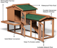 58" Wooden Large Chicken Coop.    