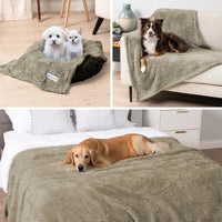 Luxurious Fluffy Waterproof Dog Blanket for Small & Medium Dogs     