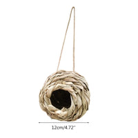 14Styles Birds Nest Bird Cage Natural Grass Egg Cage Bird House Outdoor Decorative Weaved Hanging Parrot Nest Houses Pet Bedroom