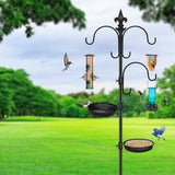 89-Inch Deluxe Bird Feeding Station Kit - Attract More Birds with Multi-Feeder Hanging Setup, Bird Bath, and Planter Hanger