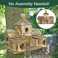 Luxurious Solid Wood Outdoor Bird Villa.      - Cozy Insulated Haven for Parrots & Birds This Winter