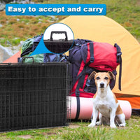 Dog Cage with Plastic Tray             