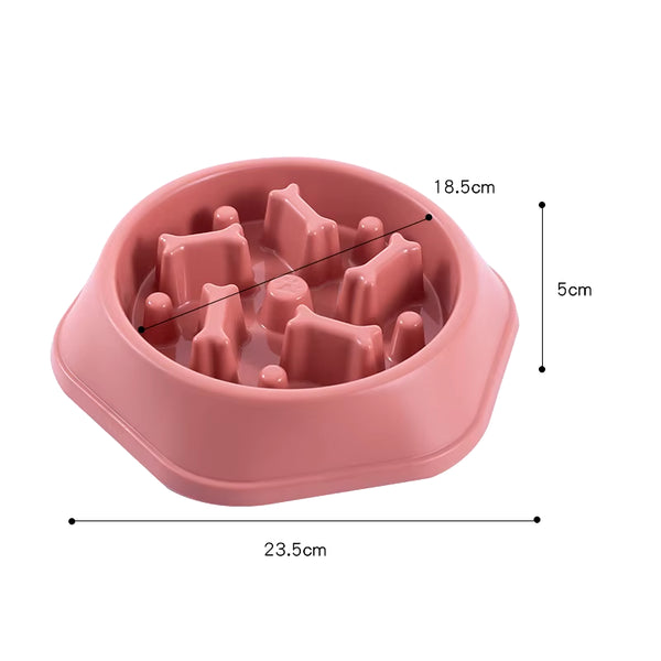 Dog Bowl Slow Eat Bowl for Dogs Small Medium PP Plastic Dog Slow Feeder Bowl Pet Food Dish Anti-Choking Plate for Dog Anti-Slip