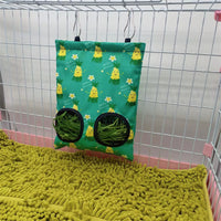 Rabbit, Guinea Pig and Small Animals Hay Food Dispenser - Durable Hay Food Bag Feeder for Small Pets