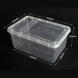 Portable Reptile Feeding Box for Snakes, Lizards, Frogs, Tarantulas, Turtles, and Hideouts