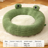 Cozy Little Frog Plush Nest for Small Pets - Perfect Autumn/Winter Home for Cats & Dogs Under 5KG