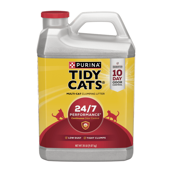 Purina  Clumping Cat Litter, 24/7 Performance Multi Cat Litter, 20 Lb. Jug