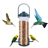 Automatic Outdoor Bird Feeder - Multi-Hole Hanging Dispenser for Small Birds