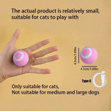 "Automatic Interactive Cat Toy: USB Rechargeable Rolling Ball Teaser for Playful Cats & Kittens!"