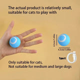 "Automatic Interactive Cat Toy: USB Rechargeable Rolling Ball Teaser for Playful Cats & Kittens!"