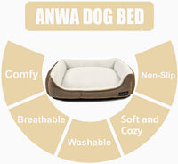 Professional Dog Bed: Medium Square Bed for Dogs, Machine Washable and Durable