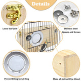  Wood Bird Breeding House for Parakeet, Lovebirds, Budgies, Conures, Parrots  and Cockatiel Nesting Box       