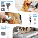 "Pet Grooming Vacuum Kit with 14Kpa Suction Power and 5 Grooming Tools"