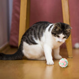 Interactive Plush Cat Toy with Colorful Stretch Ball for Creative Play