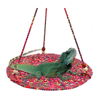 "Reptile Paradise: Deluxe Bearded Dragon Hammock Swing"