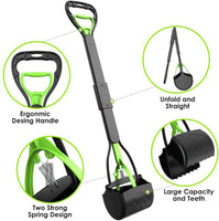 "Portable Long-Handled Pooper Scooper for Dogs - Easy Cleanup on Any Surface"