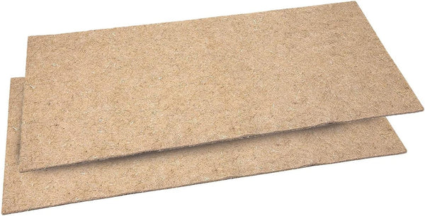 Chanvrapet Multi-Purpose Hemp Mat for Small Animals - Highly Absorbent Bedding for Reptiles, Rabbits, Hamsters, Guinea Pigs, and Poultry - 2-Pack, Small Size