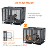 Heavy Duty Double Door Dog Crate:   