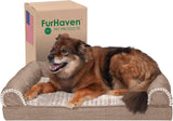 Luxury Cooling Gel Dog Bed with Removable Bolsters & Washable Cover     