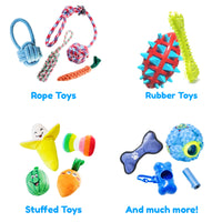 18-Piece Dog Chew and Rope Toy Set for Puppies by Pacific Pups