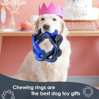 Tough Dog Chew Toy Ring for Aggressive Chewers