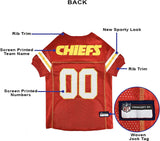 Official NFL Kansas City Chiefs Dog Jersey - Medium Size