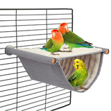 Bird Nest House Hanging Hammock Hideaway for Parrot Cage - Winter Warm Plush Fluffy Finch Shelter