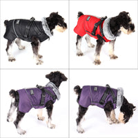 "Premium Waterproof Dog Jacket with Reflective Details - Warm Padded Coat & Harness for Large and Small Breeds, Perfect for Winter Adventures!"