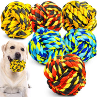 "Ultimate XL Dog Chew Toy Set for Aggressive Chewers – Durable Balls & Tough Cotton Rope