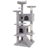 53" Activity Tower Cat Tree with Sisal-Covered Scratch Post - Kitty Furniture