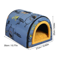 "Cozy Waterproof Pet House: The Perfect Warm Nest for Cats, Dogs, and Puppies!"