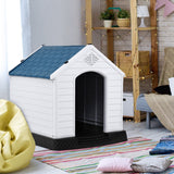 "Modern Plastic Dog House with Ventilation and Secure Fastening"