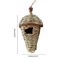 14Styles Birds Nest Bird Cage Natural Grass Egg Cage Bird House Outdoor Decorative Weaved Hanging Parrot Nest Houses Pet Bedroom