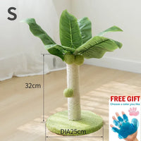 "Cactus Cat Scratching Post with Sisal Rope and Teaser Ball for Kittens and Cats"