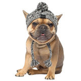 Snuggly Windproof Dog Hats with Cute Fluffy Balls - Ideal for French Bulldogs & Chihuahuas!