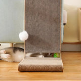 L-Shaped Cat Scratching Board with Wear-Resistant Surface for Cats and Kittens