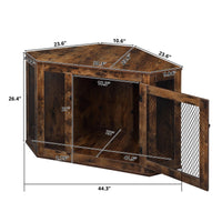 44" Furniture Corner Dog Crate    