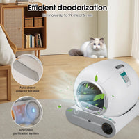 Automatic Self-Cleaning Litter Box with App Control and Safety Features