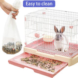 Disposable Clear Plastic Cage Liners - 50 Pack for Small Animals