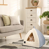 Cozy Cat Cave Bed with Removable Pillow - Outdoor Tent 