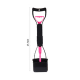 "Ultimate Pink Poop Picker: Large, Non-Breakable Scooper for Easy Outdoor Dog Walking"