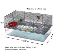 Favola Hamster Cage Includes Free Water Bottle. 