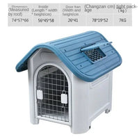 Plastic Warm Kennel Rainproof Outdoor Medium and Large Dog House Golden Retriever Dog Cage Dog House Sun Protection Dog Supplie