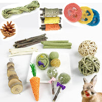 7Pc Small Pets Chewable Toys and Tooth Cleaning.      