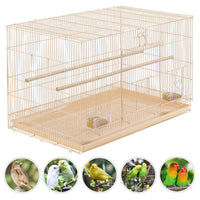 30" Bird Cage with Slide-Out Tray and Wood Perches