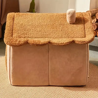 Cozy & Stylish Foldable Pet House – Removable, Washable Bed for Extra Small Dogs and Small to Medium Cats!