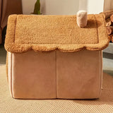 Cozy & Stylish Foldable Pet House – Removable, Washable Bed for Extra Small Dogs and Small to Medium Cats!