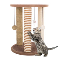  3-Post Cat Scratching Tower by Keefe PETMAKER – Keep Your Cat Happy and Your Furniture Scratch-Free!