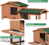 58" Wooden Large Chicken Coop.    